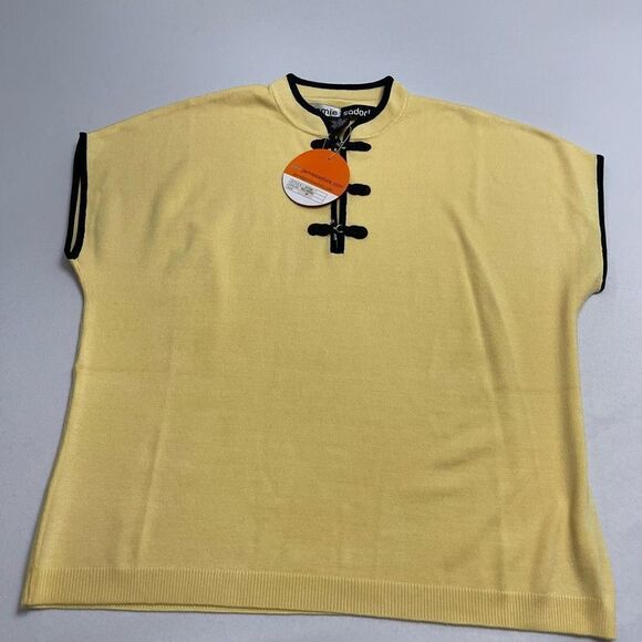 NWT Jamie Sadock Yellowtail Silk Top Blouse Size Medium New - Picture 5 of 11